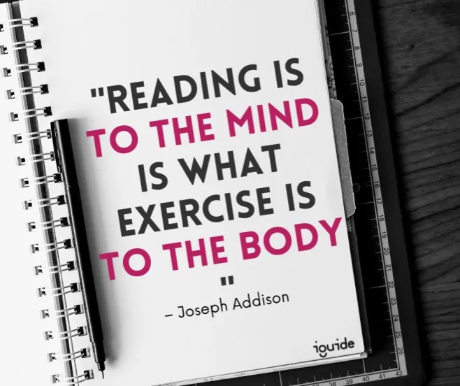 a quote about love of reading by iguide academy north york